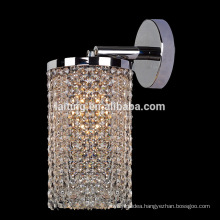 Polished Chrome Prism Crystal Wall Sconce for Hotel Room